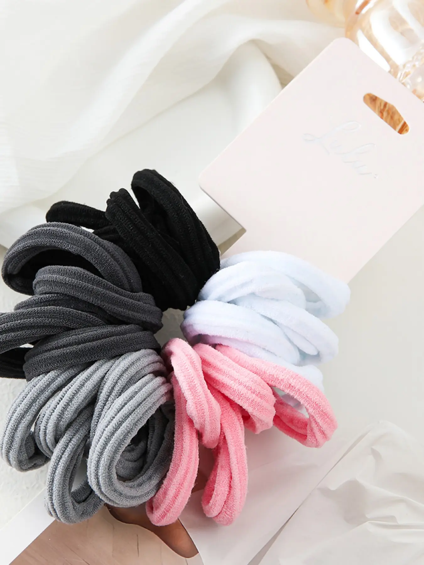 26pcs Multicolor Solid Towel Scrunchies, Student Simple Hair Ties, High Elasticity, Durable Daily Use, Elegant All-Season Accessory