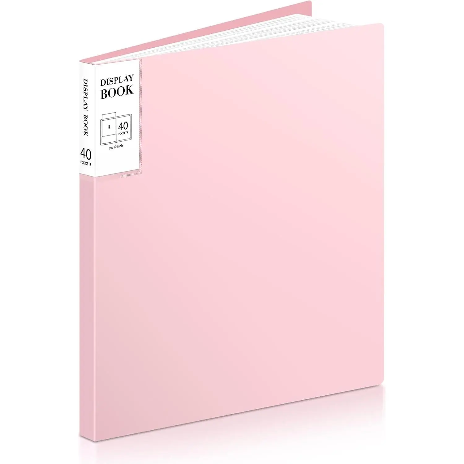 Art Portfolio 8.5X 11 Inch, 40 Pockets (80 Pages Capacity) Letter Size Display Book with Clear Sheet Protectors, Presentation Folder for Artwork/Documents/Photos