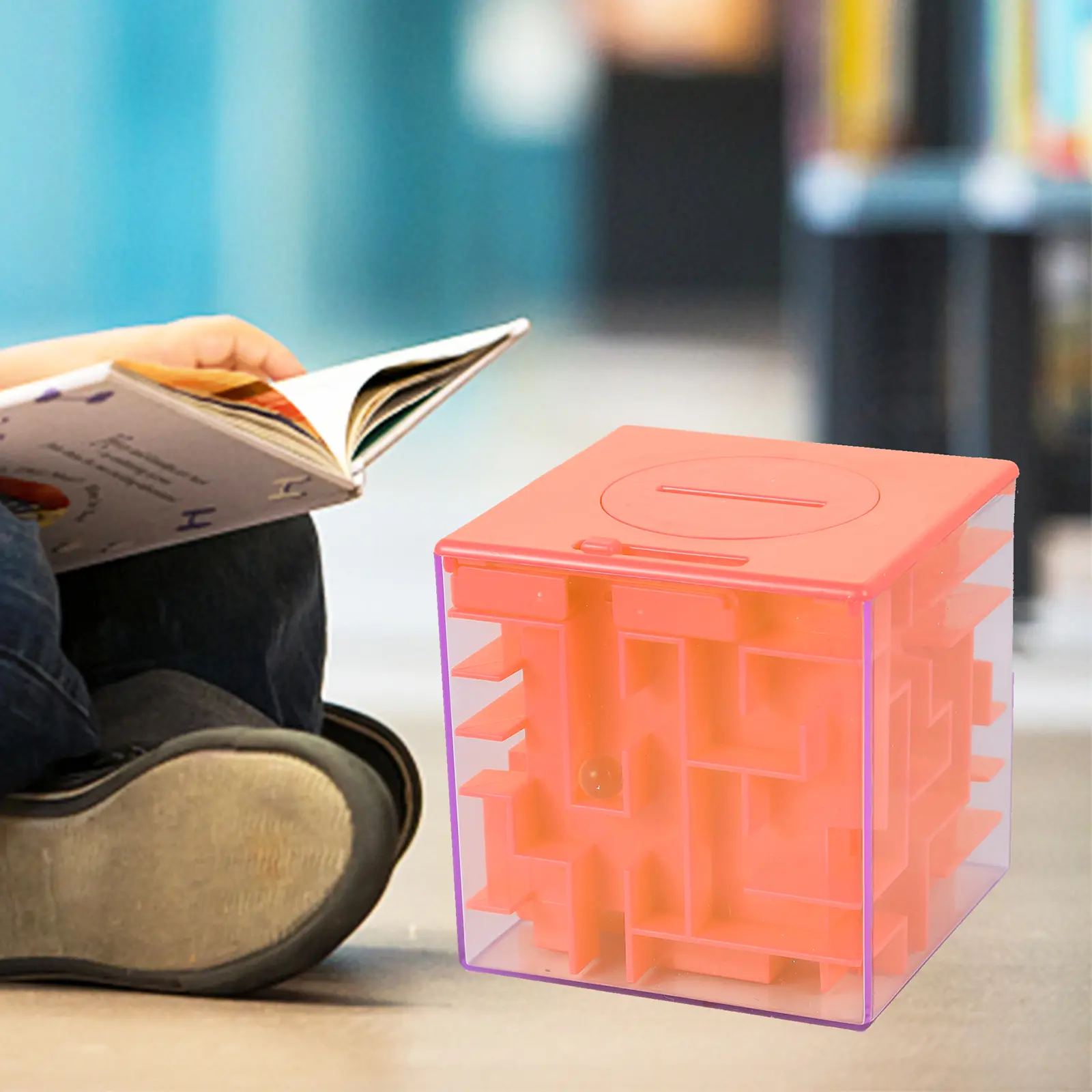 Money Maze Puzzle Box, Challenging Money Maze Puzzle Box for Kids and Adults - 3D Brain Teaser Piggy Bank, Fun Gift Holder for Cash and Tokens, Distinctive Birthday and Holiday Present, Secure Storage Box