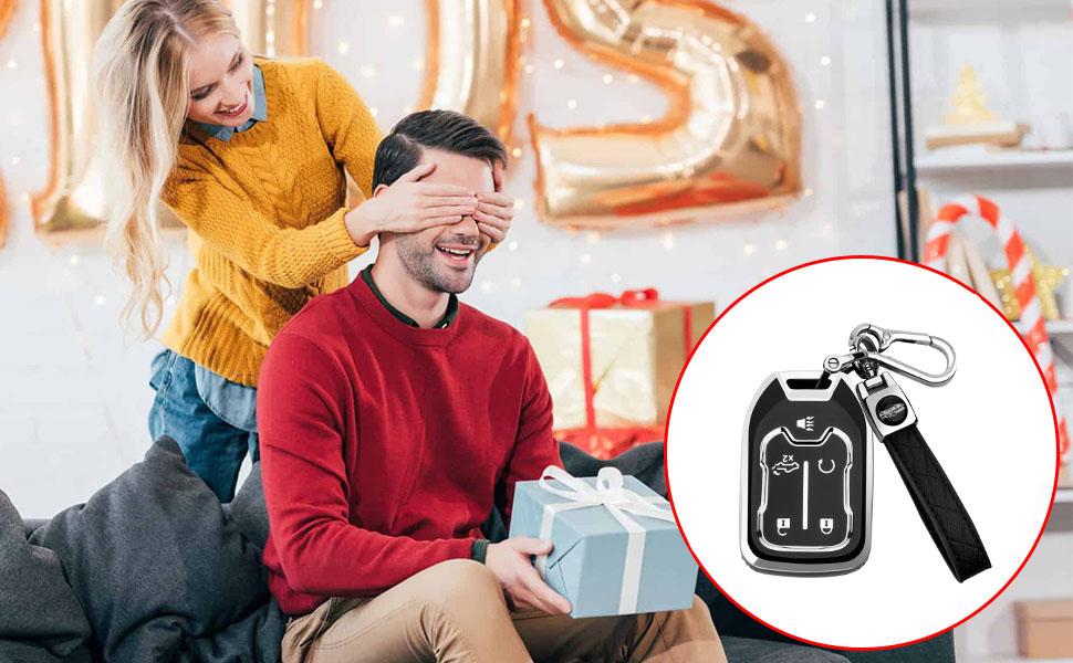 for GMC Key Fob Cover with Keychain,Key Case Shell TPU Full Protection Compatible with GMC Chevy Acadia Sierra Terrain Silverado 1500 2500HD 3500HD Tahoe (Blue, 5 Button) for GMC Key Fob Cover with Keychain,Key Case Shell TPU Full Protection Compatible with GMC Chevy Acadia Sierra Terrain Silverado 1500 2500HD 3500HD Tahoe (Blue, 5 Button)