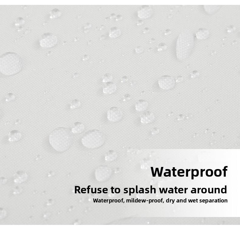 3D Digital Printing Blue Daisy Double Layer Shower Curtain Polyester Waterproof and Mildew Proof Bathroom Partition Curtain