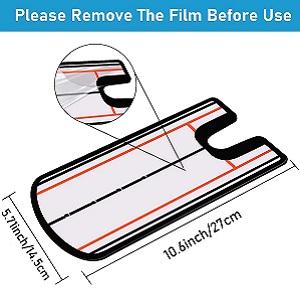 Golf Putting Alignment Mirror with Putting Cup Combo, Portable Training Aids, 12"L x 6"W Mirror, Hole Cup Set, Practice Putting Trainer hs 3 4 golf Golf Putting Alignment Mirror with Putting Cup Combo, Portable Training Aids, 12"L x 6"W Mirror, Hole Cup Set, Practice Putting Trainer hs 3 4 golf