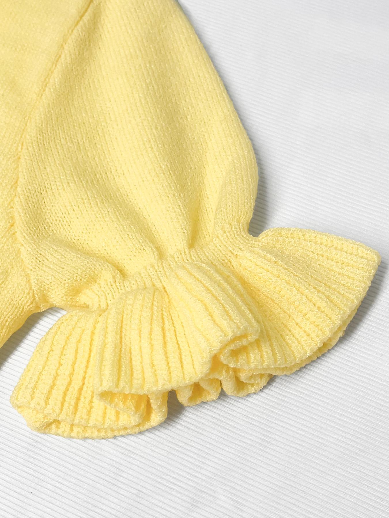 Women's Plain Crew Neck Sweater, Basic Casual Short Sleeve Top for Summer, Women's Top for Daily Wear, Womenswear