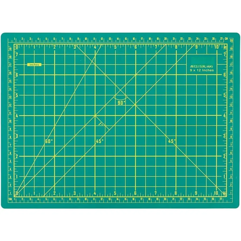 Mat 12" x 9" Self  Rotary  Mat A4 | Double-Sided, Non-Slip, Durable PVC, Craft Mat for Quilting Sewing Art Projects
