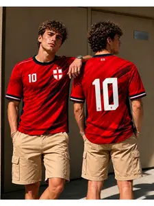 English personalized football jerseys for men, women, quick-drying clothes, short-sleeved shirts