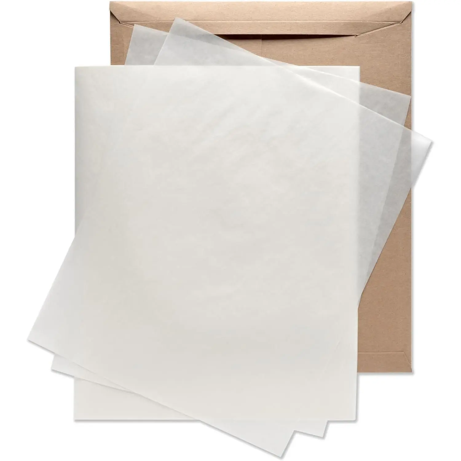 Glassine Paper Sheets, 16" x 20", Pack of 100 Transparent Paper Sheets for Artwork, Drawings, Photos, Arts and Crafts, Food, and Baked Goods