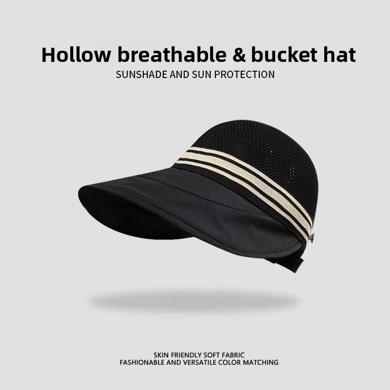 Outdoor sports cap, outdoor sun protection cap, women's fisherman hat, hollowed-out breathable UV protection, baseball cap, sunshade cap, sun hat
