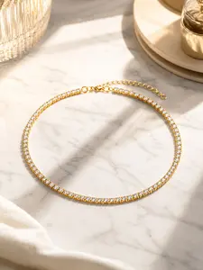 Elegant Stainless Steel Necklace, Hypoallergenic Design, Unisex, Perfect Gift, Adjustable 20 Inch Layered Necklace, Luxurious Style