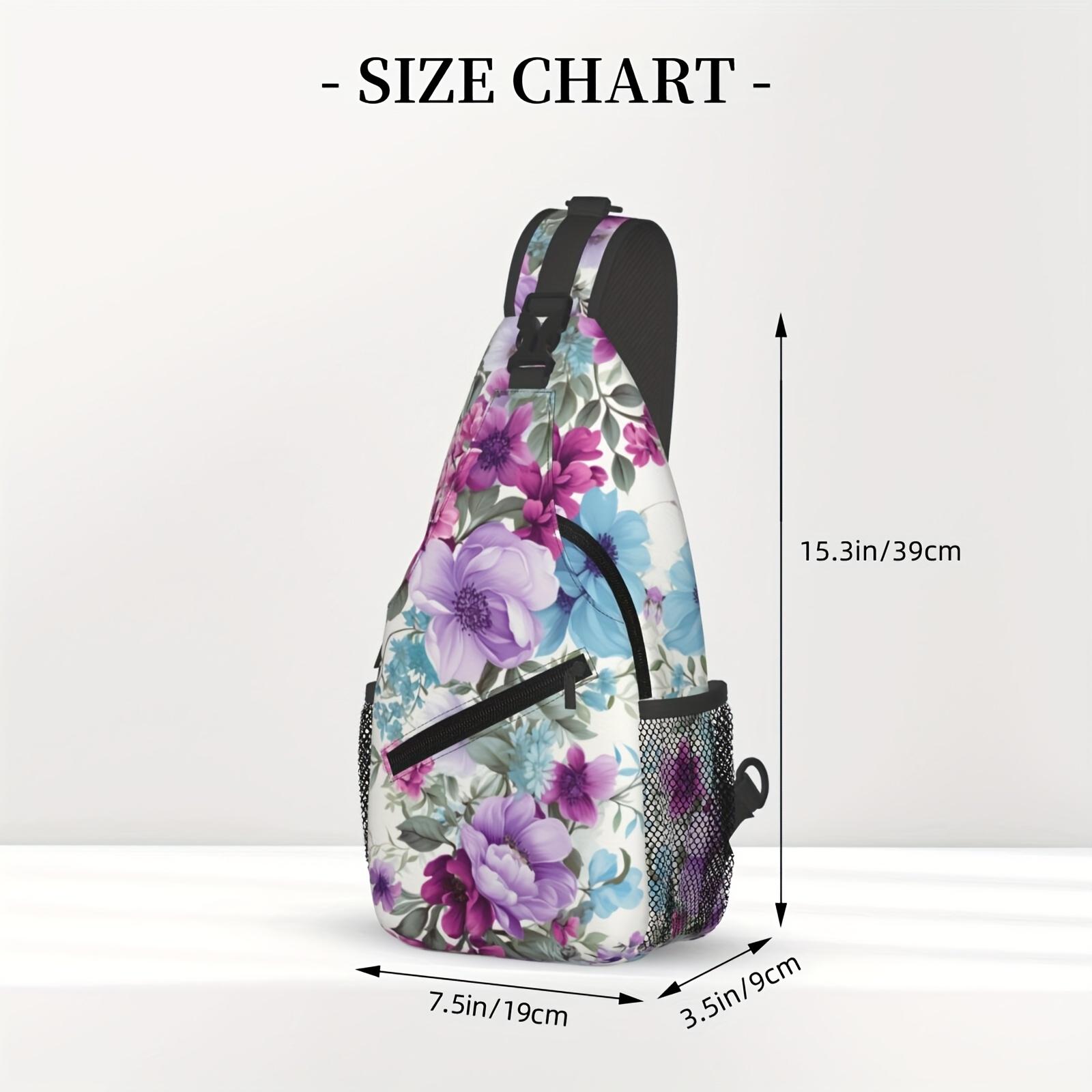 Crossbody Chest  Hiking Blooming Flowers Shoulder  Folding Large Capacity Fashion Durable Can Be Used For Shopping, Work, Leisure Travel Beach  Fishing  Travel Accessories Must Have  For School Back To School Christmas Gifts bag backpack