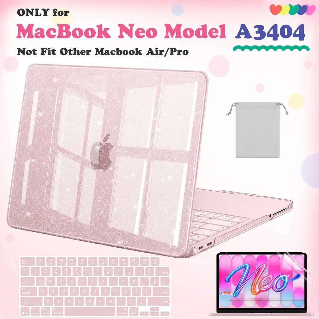 Nexabridge Macbook Air 13 Inch Hard Shell Case, Includes Keyboard Cover & Screen Protector, Compatible with 2022-2026 Models M5 M4 M3 M2, Macbook Protective Cover