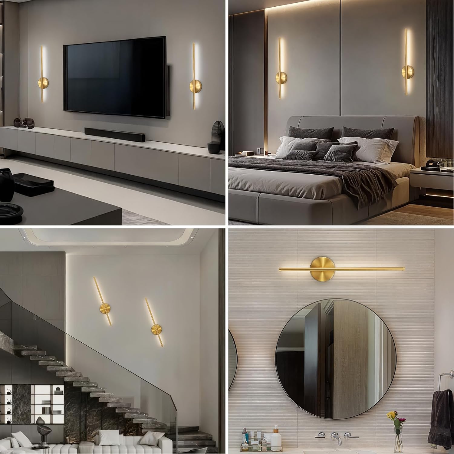 Battery-Powered Wall Lamp with Remote Control, LED Wireless Wall Light for Bedroom and Hallway, Adjustable Brightness, Low Voltage, Home Decor Lighting