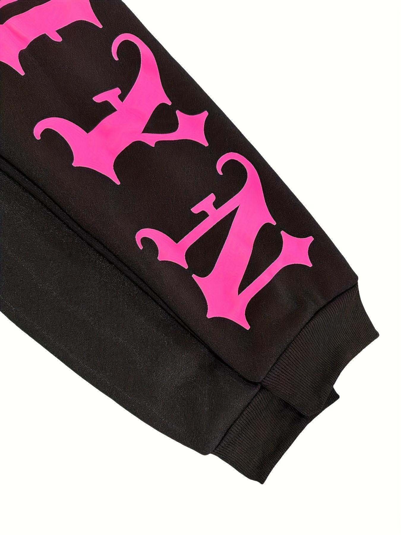 BIGWIG Fashionable printed thickened versatile long-sleeved loose hooded sweatshirt for women