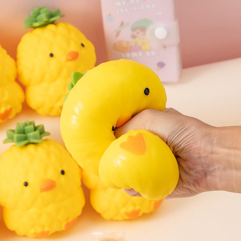 Pineapple Stress Ball Water Feeling Squishy Vent Toys Water Beads Squeeze Fidget Toy Anxiety Stress Relief Toy Sensory Squish