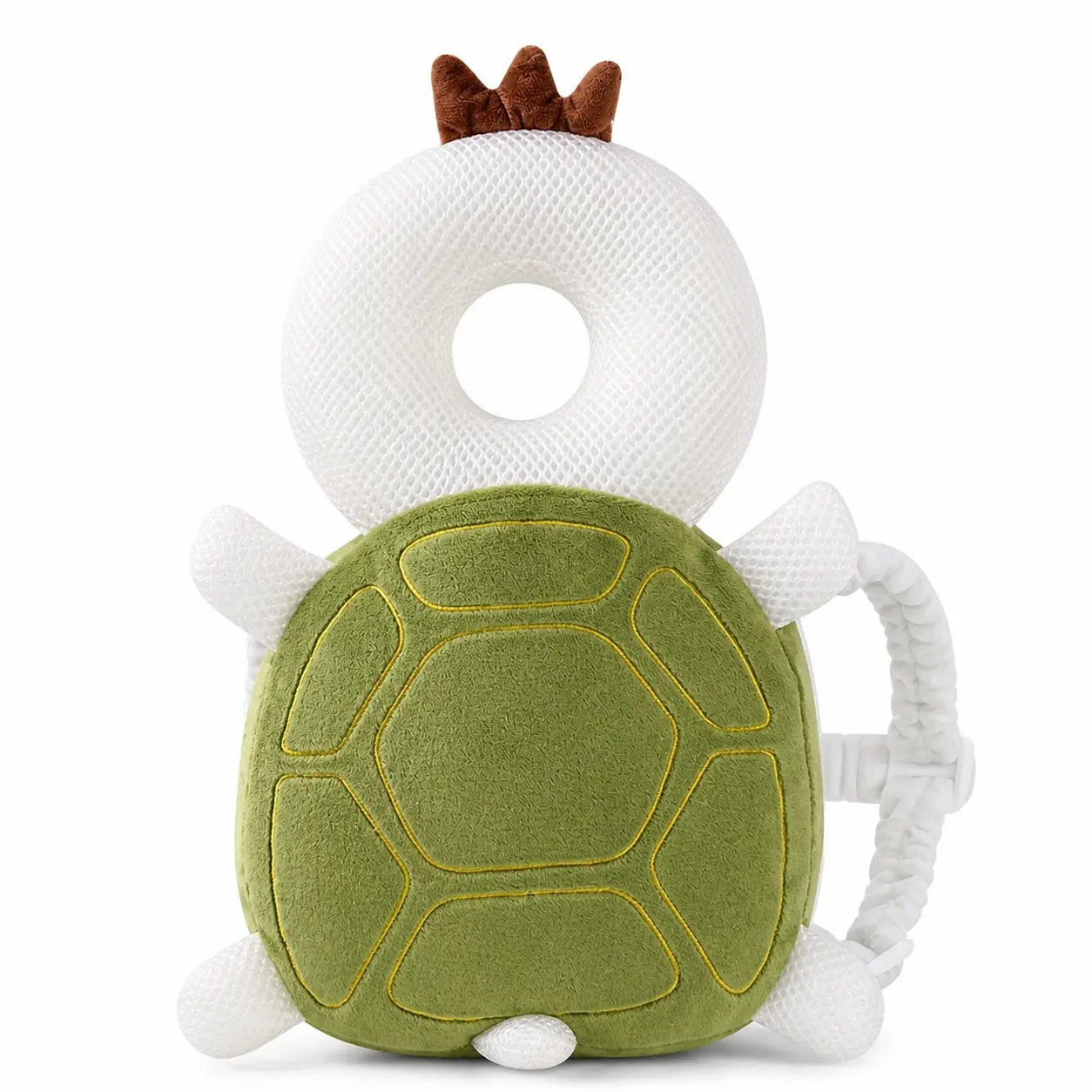 1pc summer breathable Turtle learning walking mat teaching supplies, outdoor and home teaching protective gear, with cross straps to fix the protective mat used for early childhood walking practice materials