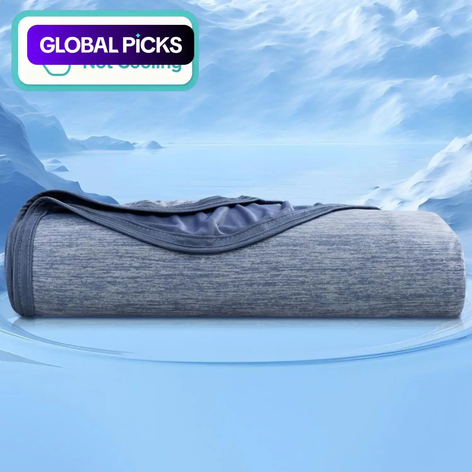 Moisture-Wicking Cooling Throw Blanket, Quick Heat Dissipation, Ideal for Sweaty Sleepers, Breathable Cold Blanket for Bedroom & Dorm Use #GLOBAL PICKS