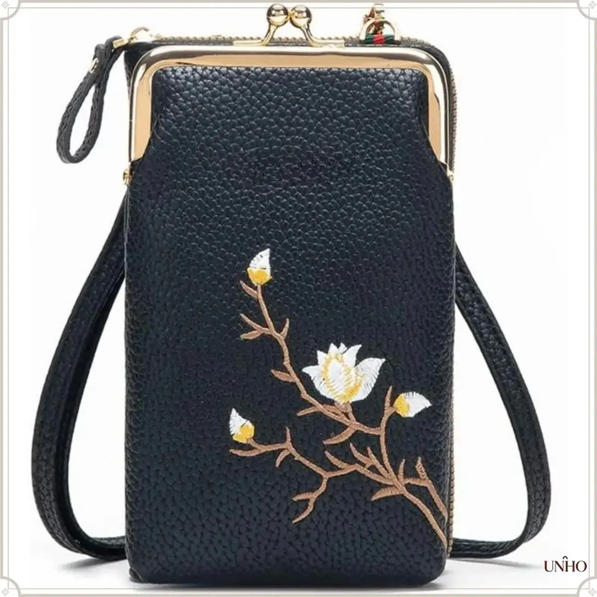 Women’s Mini PU Leather Crossbody Phone Bag – Lightweight Sling Shoulder Wallet With Built-In Credit Card Slots, Portable Cell Phone Holder Pocket Purse For Girls Daily Shopping, Travel And Casual Outdoor Errands