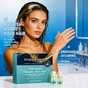 Posecwords Emerald Pond in Drifting Snow Hair Mask, 1.6ML*10 Pack, Nourishing Hair Care, Moisturizing & Repairing Formula