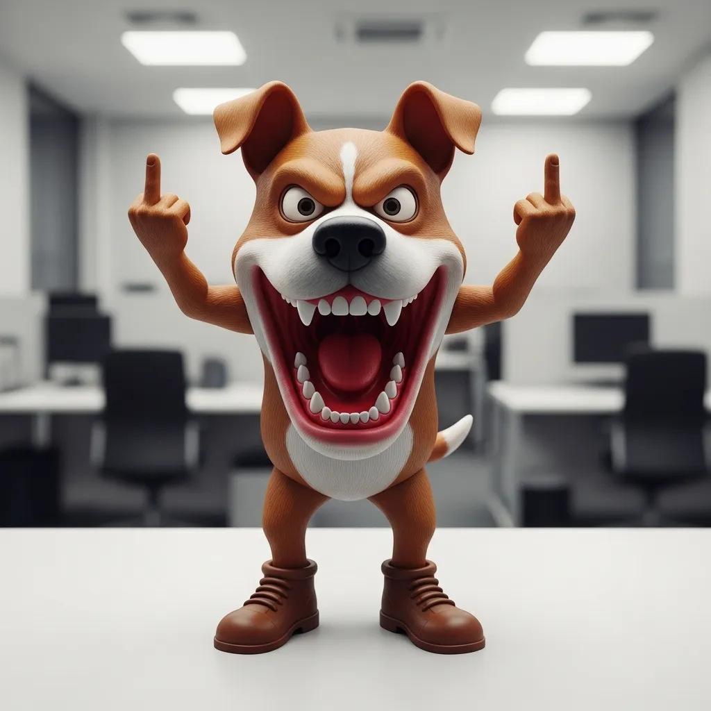 Angry Animals Gang Angry Animal Figurine Ornament Office Desktop Decoration
