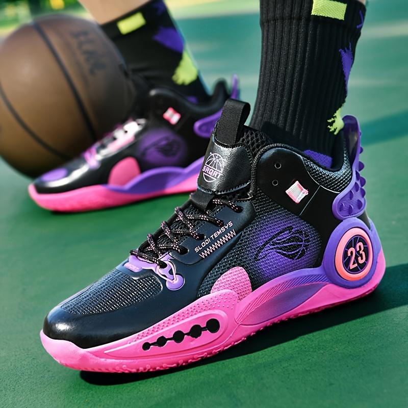 (New)Sneakers, Men's Basketball Shoes; Anti-skid And Wear-resistant Breathable Sports Shoes for Outdoor Hiking Shoes for Young Boys; Sports Competition Training Shoes for