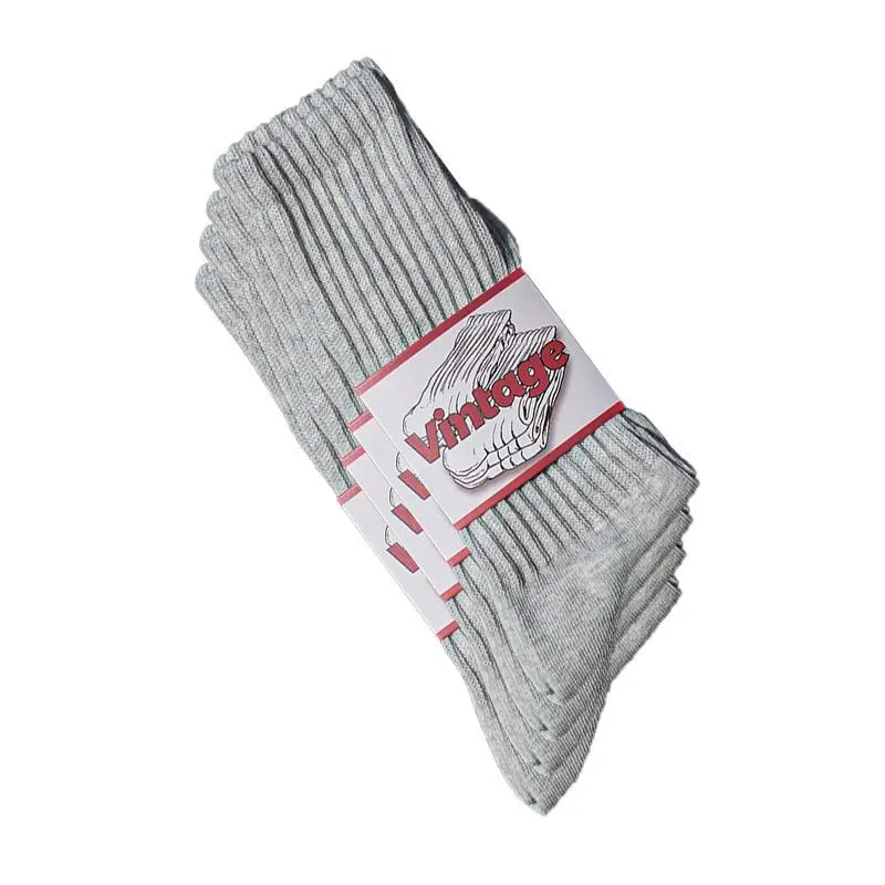 4 Pairs - White Flecked Grey (New Color)