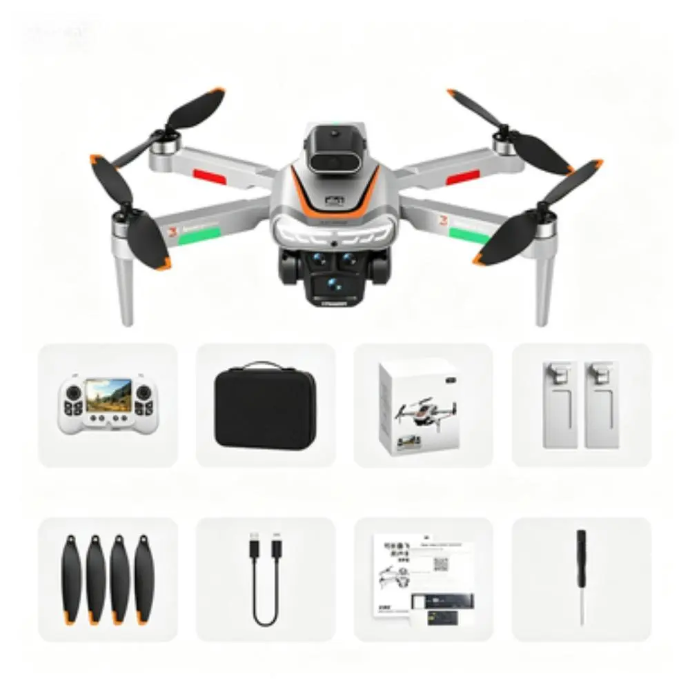 X2 4K GPS 4-Rotor Aeroplane Drone - 2.8-in Screen-Controlled, Dual Battery Packs, Ultra-High-Resolution Video, USB-Enabled Adult Remote Control Toy, Suitable for Beginners, Birthday Gift