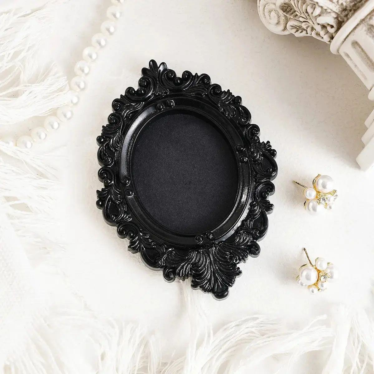 European Style Resin Wall Decor Frame, DIY Home Decoration, Multi-Style Options, Living Room Bedroom Background Decor, Photo Frames