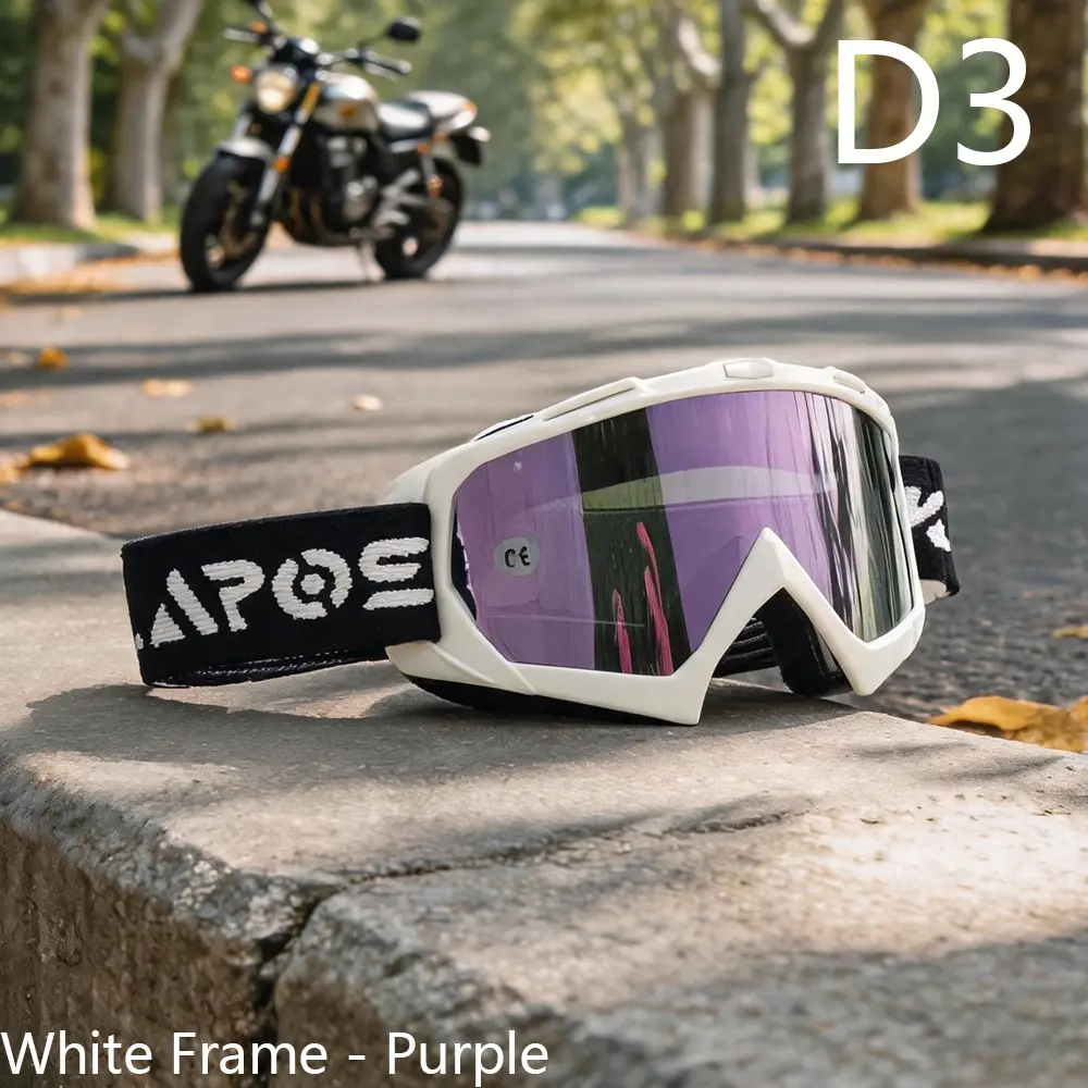Motorcycle Off-Road Windproof Dust-Proof Goggles, High Definition UV Protection, Ideal for Outdoor Riding and Skiing Activities