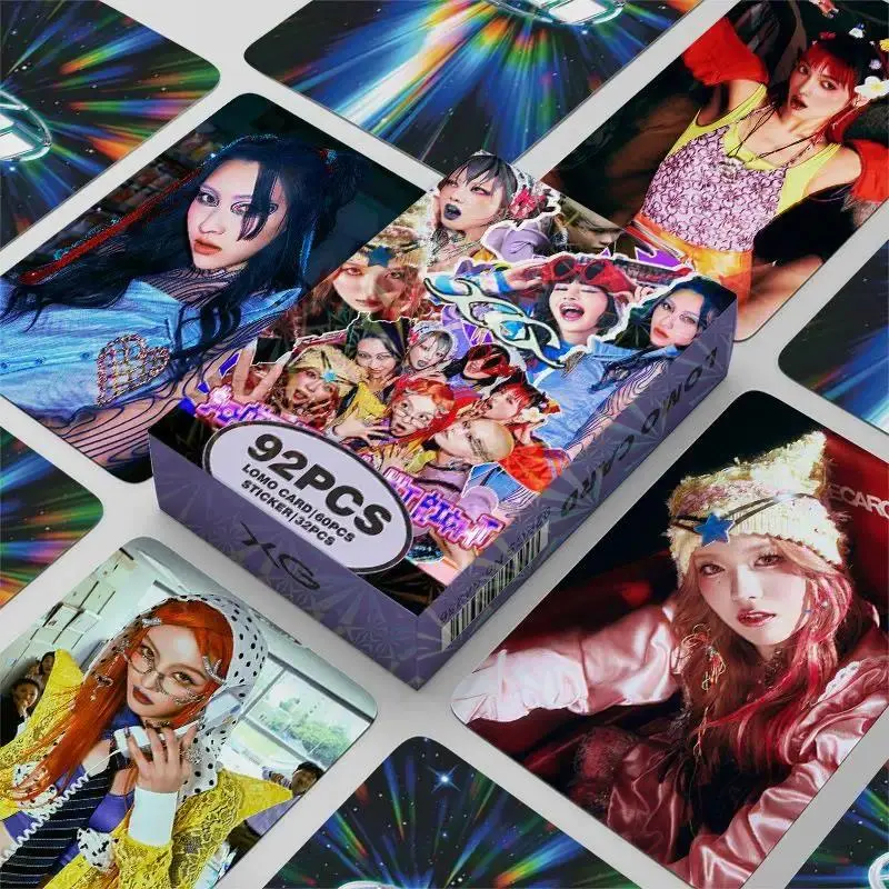 92PCS XG Girl Group Holographic Photo Cards Set - JURIA CHISA JURIN Collectible LOMO With Bonus Stickers