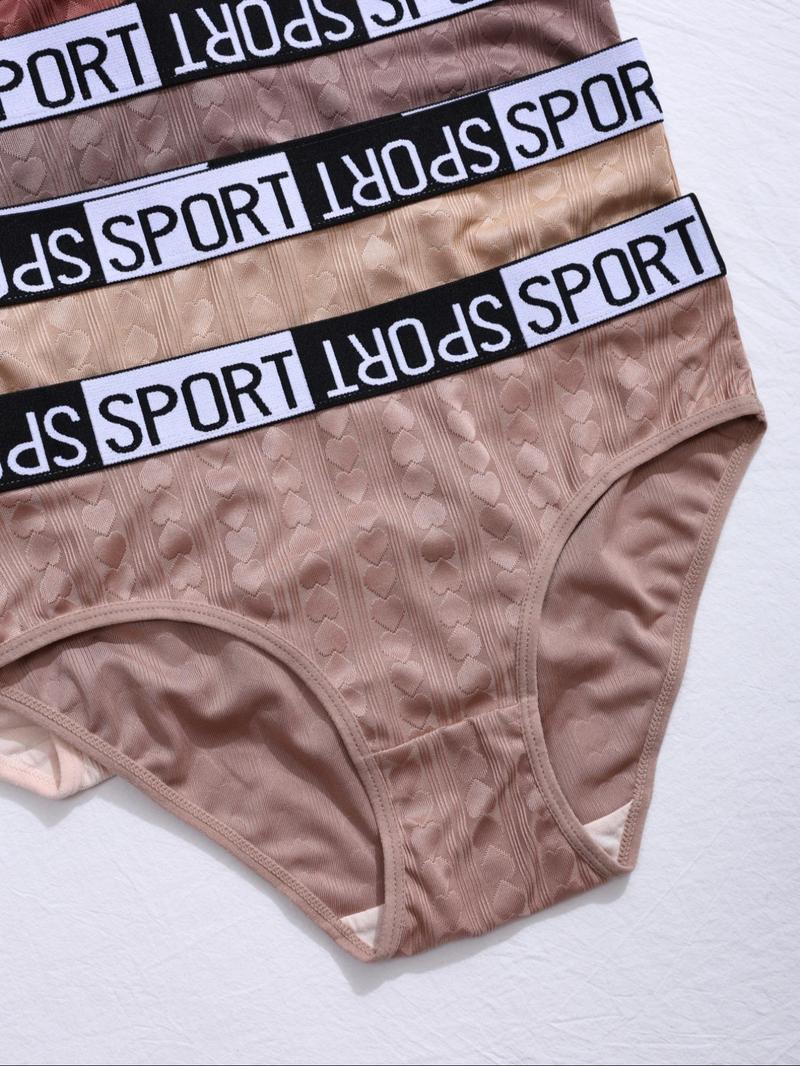 Women's Solid Color Tape Waist Panty, Soft Comfy Breathable Knicker for Daily Wear, Clothing, Underwear for All Seasons,  Lingerie for Women