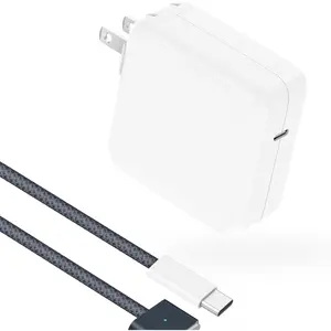 Charger for MacBook Air 13.6 15 inch  Book Pro 14 16 inch 2026 2025 2024 2023 2022 2021 M5 M4 M3 M2 M1, Super Compac, 6.6F USB C o  Magneic 3 Braided ,  Qualiy, Midnigh