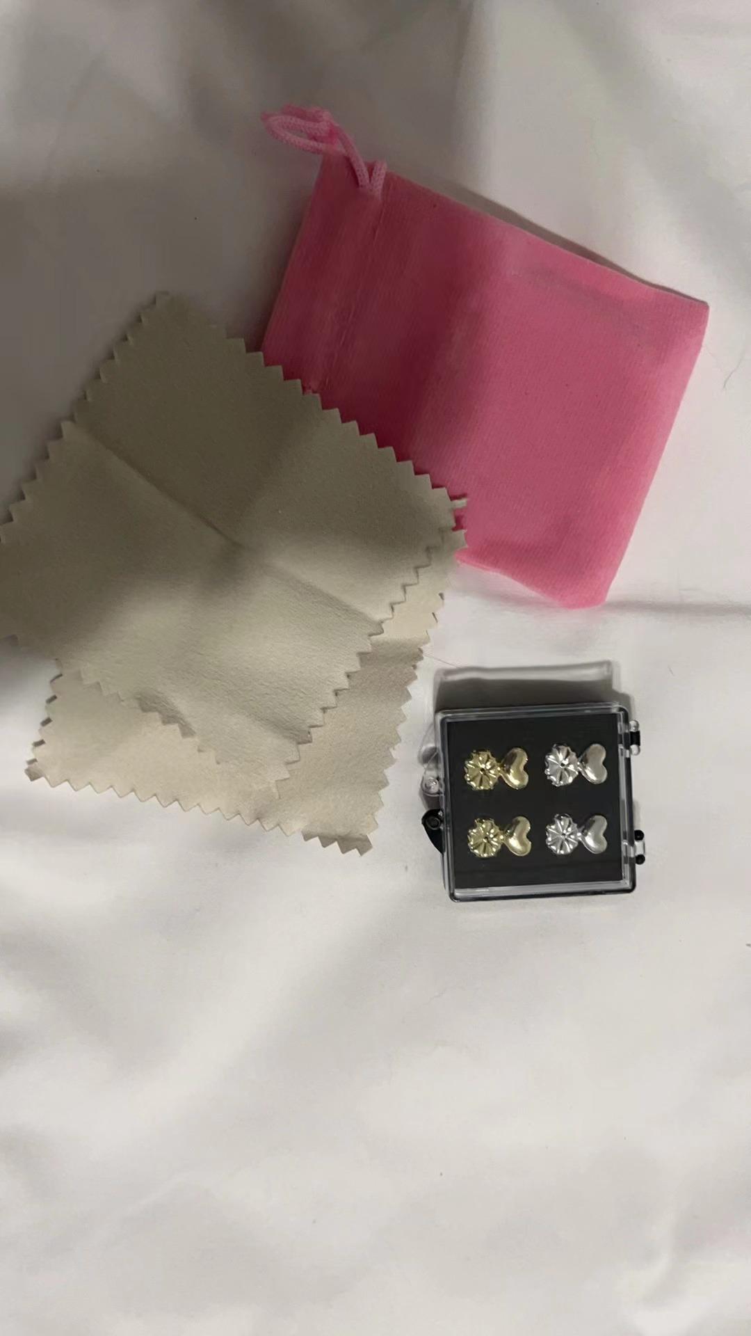 Earings Adjustable 925 Sterling Silver Earring Backs Replacements for Heavy Earrings, Hypoallergenic Support for Earrings, Earring Backs for Studs simple elegant design