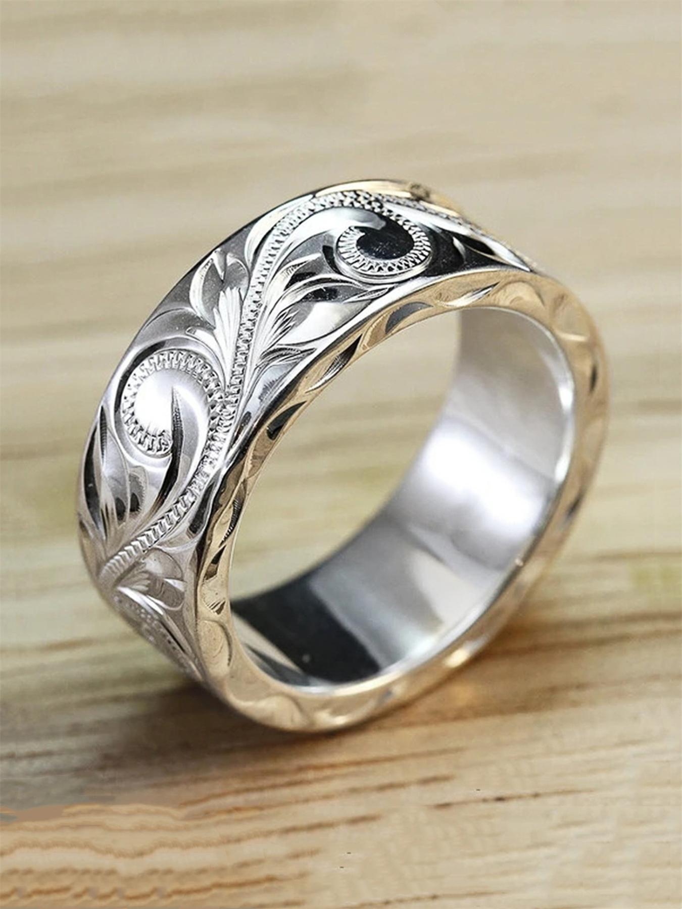 Vintage Rhinestone Decorated Ring, Elegant Engagement Ring for Women, Fashion Jewelry Accessories for Party, Daily Clothing Decor, Exquisite Jewelry for Birthday Gift