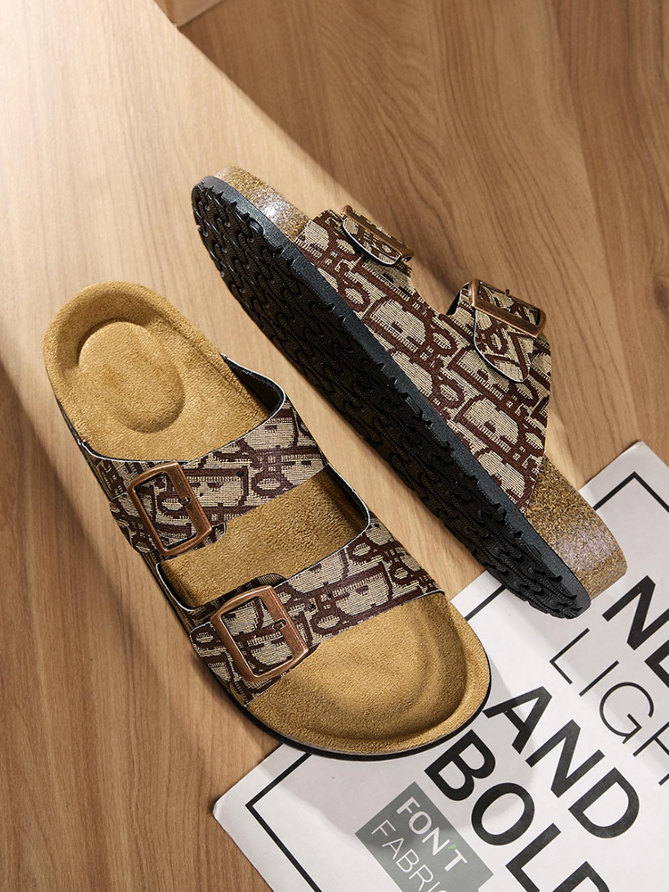 Unisex Fashionable Adjustable Strap Arch Support, Casual Comfortable Non-slip Buckle Sandals Beach Slides for Men & Women, Lightweight & Quick-dry Outdoor Clogs, Footwear