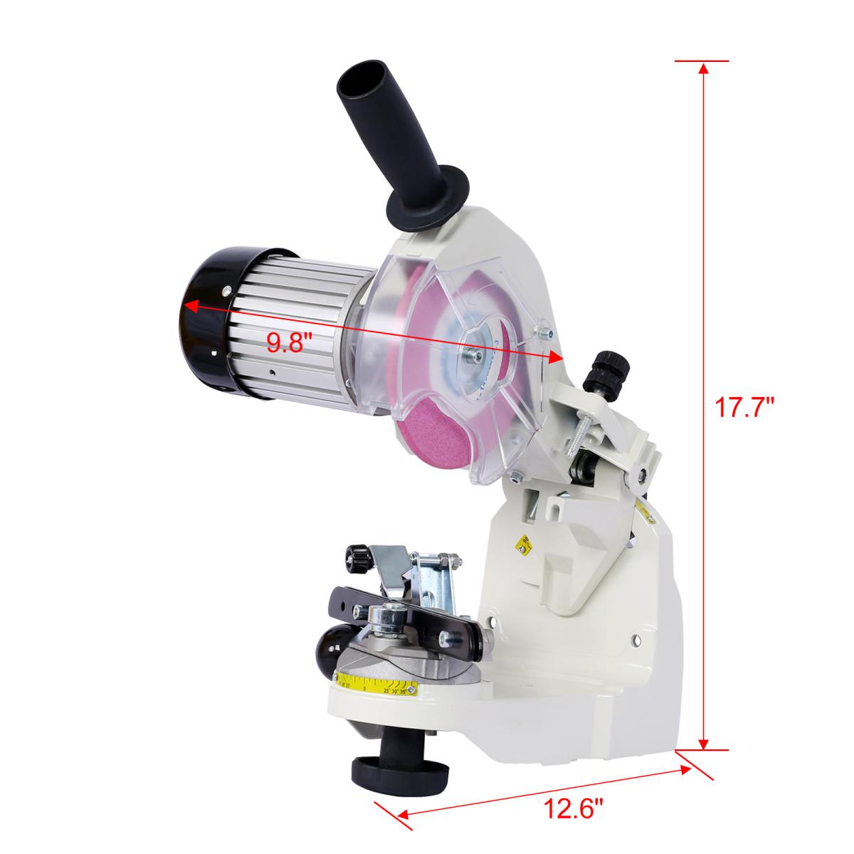 Chainsaw Sharpener Professional Multi-Angle Adjustable Chain Grinder 120-Volt Bench Grinder Universal Saw Chain Sharpener, for All Chainsaw Chains gray color Chainsaw Sharpener Professional Multi-Angle Adjustable Chain Grinder 120-Volt Bench Grinder Universal Saw Chain Sharpener, for All Chainsaw Chains gray color