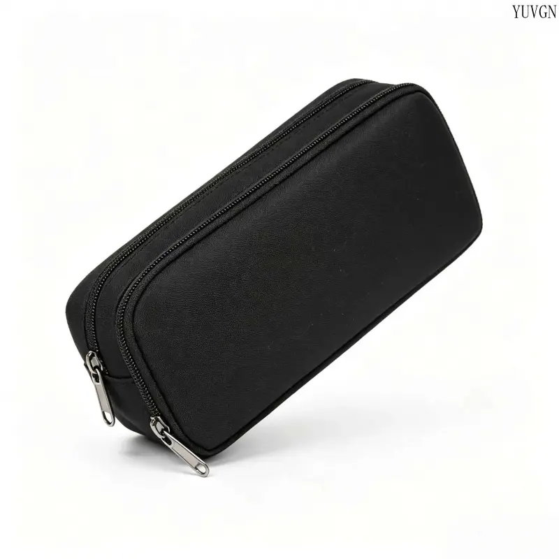Unisex Kids 3-Compartment Pencil Pouch - Large Capacity, Minimalist Solid Color, Durable Water-Resistant Stationery Organizer for School Supplies (Elementary to High School Use)