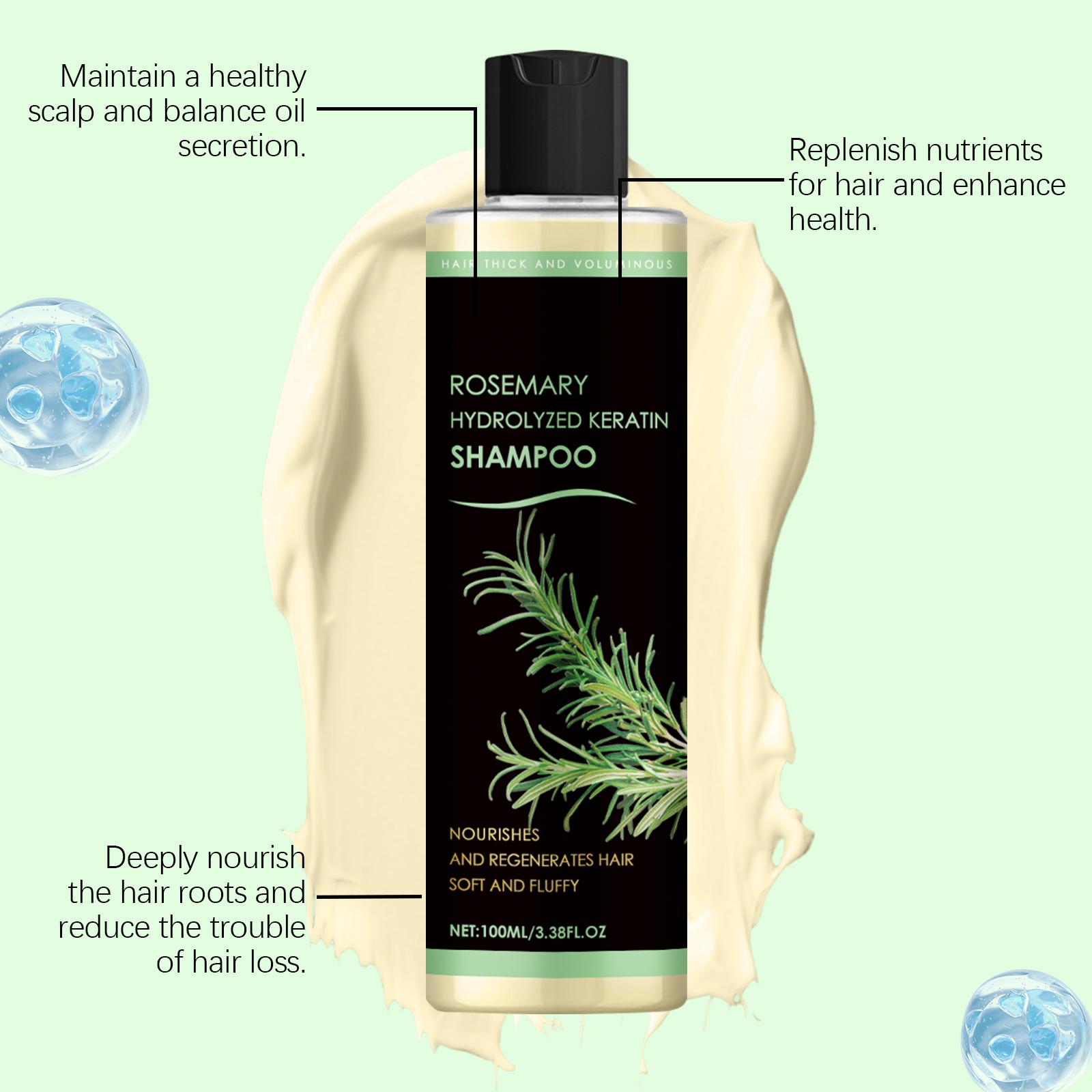 DOHER Rosemary Shampoo Is A Daily Cleansing Shampoo For The Scalp, Moisturizing Hair, Nourishing Natural Luster, Smoothness And Hydration