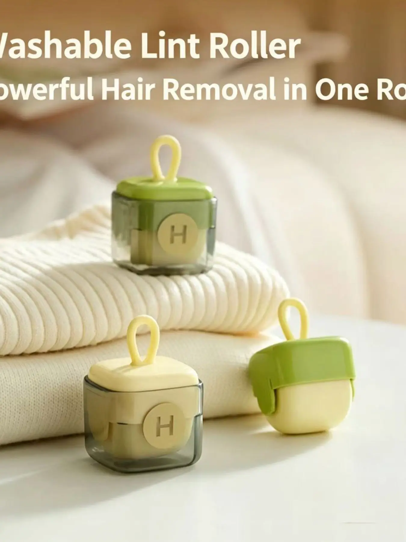 Square Washable Lint Remover, Powerful Clothes Dust and Hair Removal, Portable Square Lint Remover, Pet Hair Remover, Easy to Use