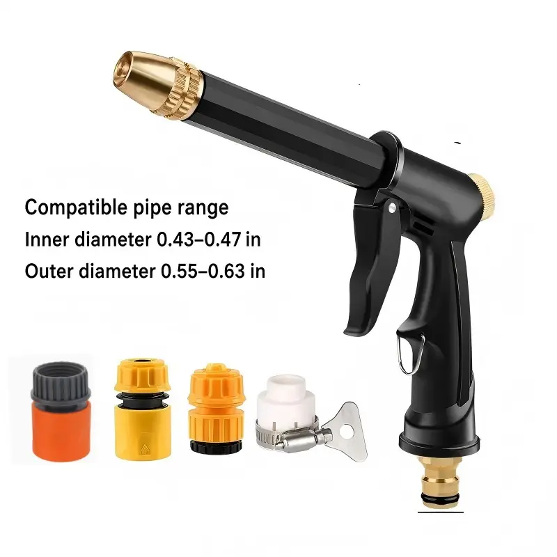 Portable High Pressure Water Sprayer, Adjustable Garden Hose Nozzle Sprayer, Car Washing & Maintenance Tool, Pet Cleaning Tool & Dealsforyoudays FathersDayGift