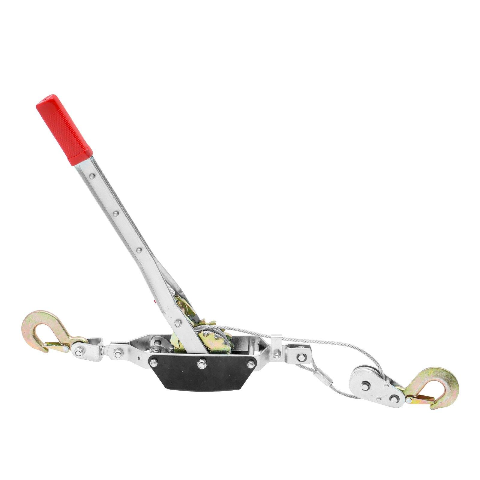 VEVOR Come Along Winch, 2 Ton (4,409 lbs) Pulling Capacity, 12 ft Steel Cable, 2 Hooks, Heavy Duty Ratchet Power Puller Tool with Dual Gears, Automotive Hoist Cable Puller Ideal for Vehicle Rescue VEVOR Come Along Winch, 2 Ton (4,409 lbs) Pulling Capacity, 12 ft Steel Cable, 2 Hooks, Heavy Duty Ratchet Power Puller Tool with Dual Gears, Automotive Hoist Cable Puller Ideal for Vehicle Rescue