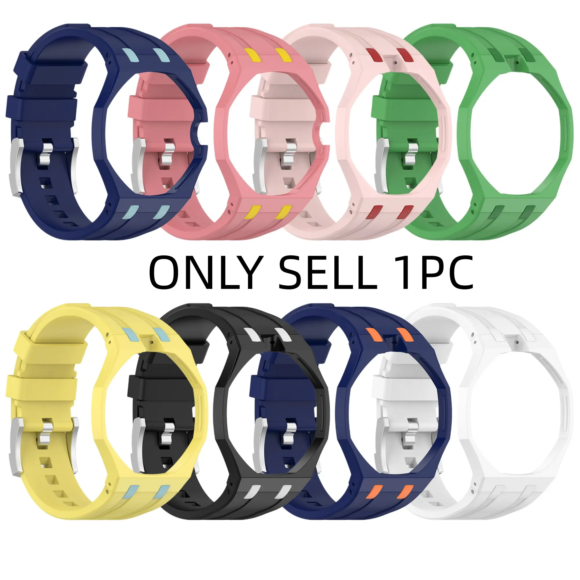 for AP × Swatch Silicone Watch Band Ap Royal Pop Collaboration, Durable Rubber Strap for Timepieces, Perfect Fit for Swatch Watches