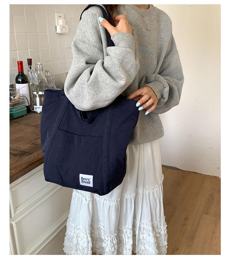 Textured Fashionable Tote Bag Casual and Lightweight Handle Bag Perfect for Shopping and Versatile Across The Shoulder Bag