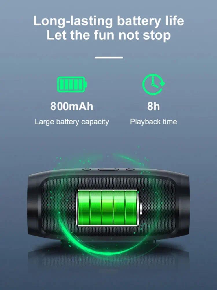 TF USB Bluetooth Speaker Dual Speaker Stereo Outdoor Tfusb Playback Fm Voice Broadcasting Portable Subwoofer Wireless Speaker tiktok made me buy it