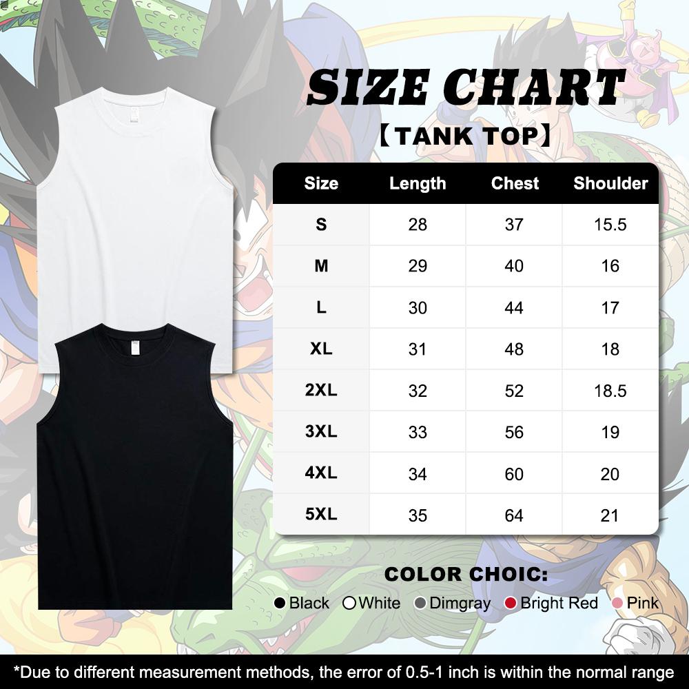 Dragon Ball DBZ Roshi Unisex Summer outfits men streetwear 80s 90s graphic tees cotton Anime tank tops men gifts Outdoorfun