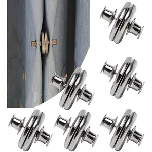 6 Pairs Curtain Magnets Closure, Magnetic Curtain Clips for Indoor Outdoor Curtains Prevent Light Leaking, Strong Curtain Weights Magnets for Pergola Patio Gazebo Cabana