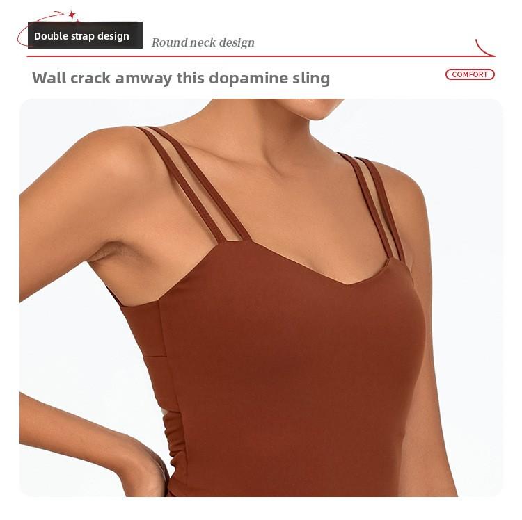 Women's low-cut sexy yoga jumpsuit, breathable and quick-drying, with a beautiful back and cross-strap design to lift the buttocks, suitable for running, yoga, and fitness