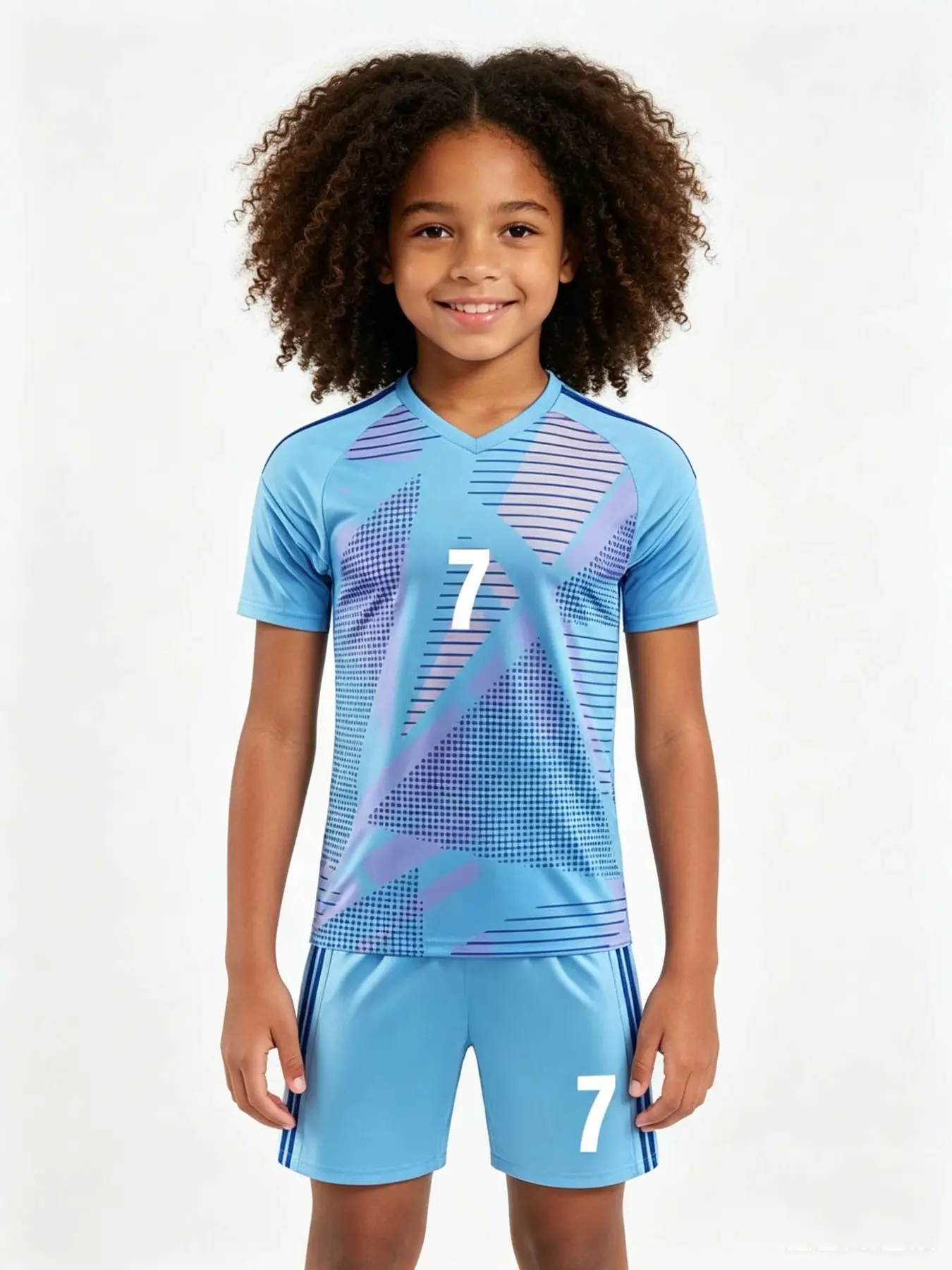 25/26 New Unisex Sports Set, Youth Soccer Training Gear, School Sports, Outdoor Running, Team Activities, Quick-Dry Breathable Football Uniform, Soccer Jersey Kit