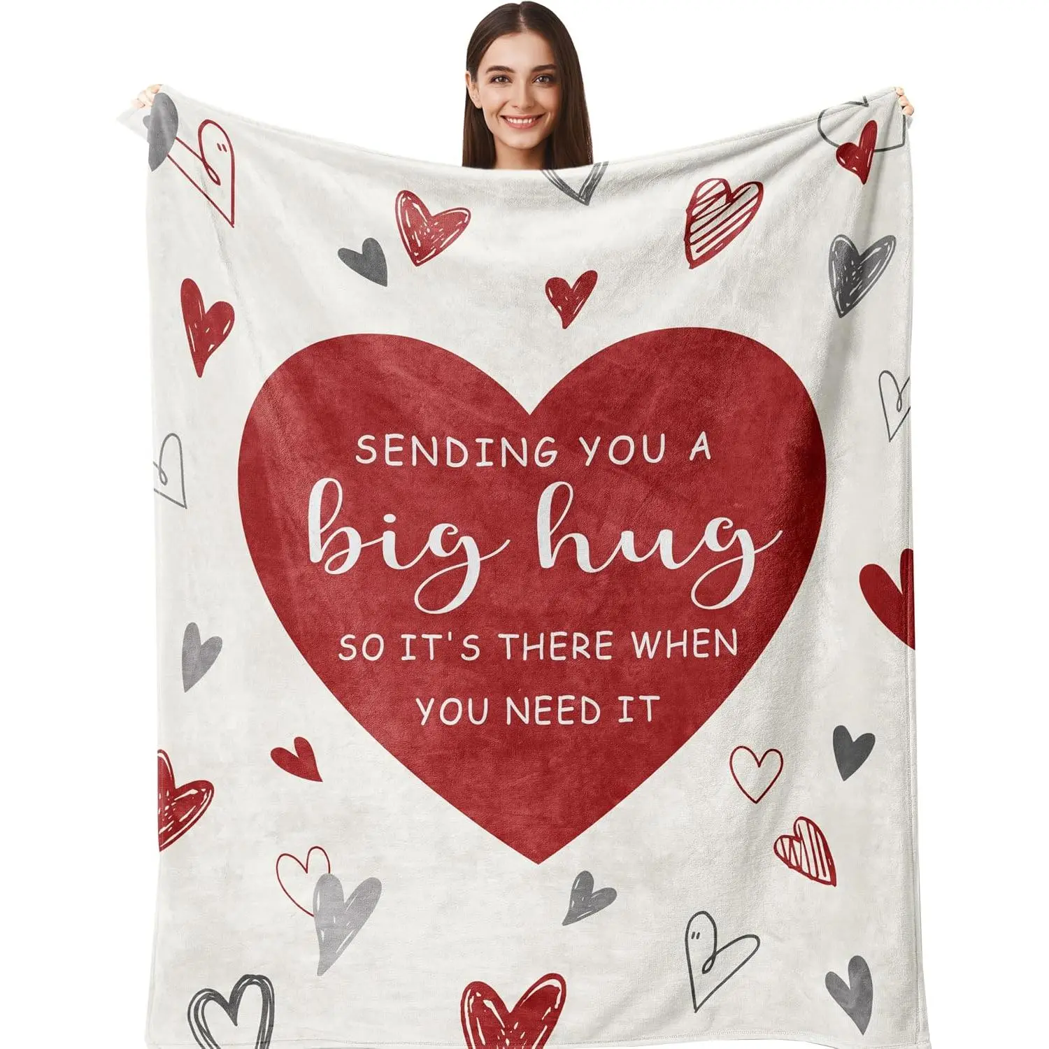 Get Well Gifts for Women, Hug Blanket 60"X50", Thinking of You  for Mom Sister , Feel  Inspirational Gifts for Women, Get Well  for Woman After