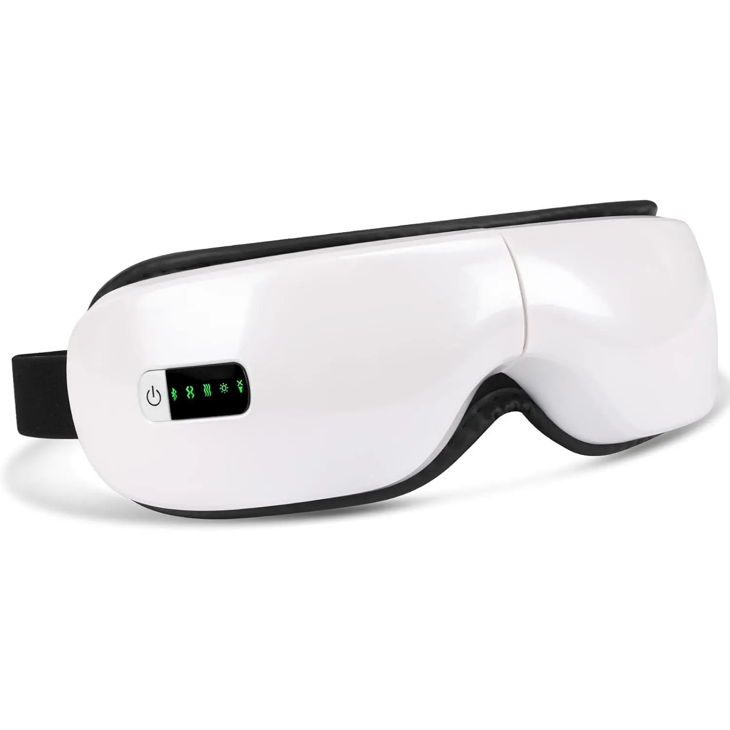 Eye Massager with Heat and Vibration,Folding Eye Massager,Heated Eye Massager Mask for Migraine Relief,Relaxing Eye Mask for Women and Men