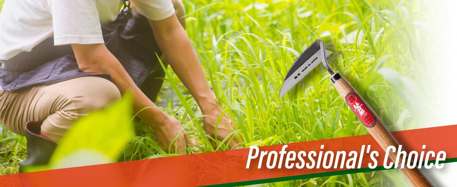 Weeding Sickle 13" - Professional Japanese Hand Weed Puller Garden Hoe Gardening Tools Weeding Sickle 13" - Professional Japanese Hand Weed Puller Garden Hoe Gardening Tools