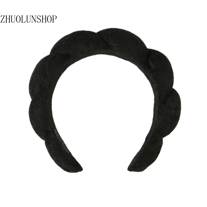 Female Velvet Leopard Print in Dark Brown Stretchy Elastic Wide Hair Hoop Headband - Casual Daily Animals-Themed Non-Slip Reusable Y2K Clean Girl GRWM Aesthetic Hair Staple for Makeup, Skincare, 1 Size
